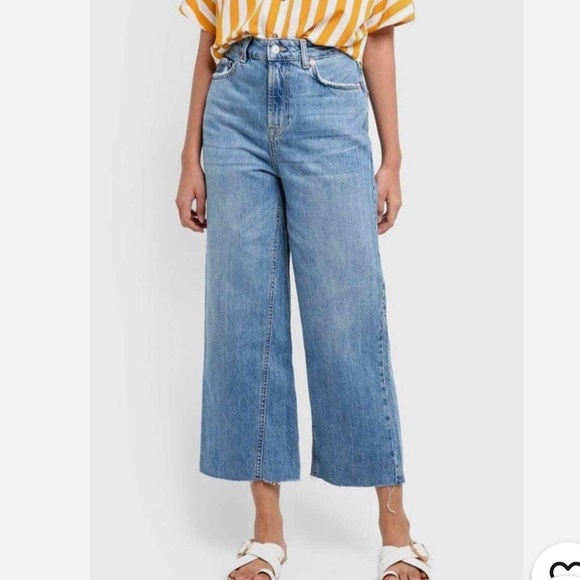 Topshop Denim - Topshop Moto Flare Wide Leg Jeans